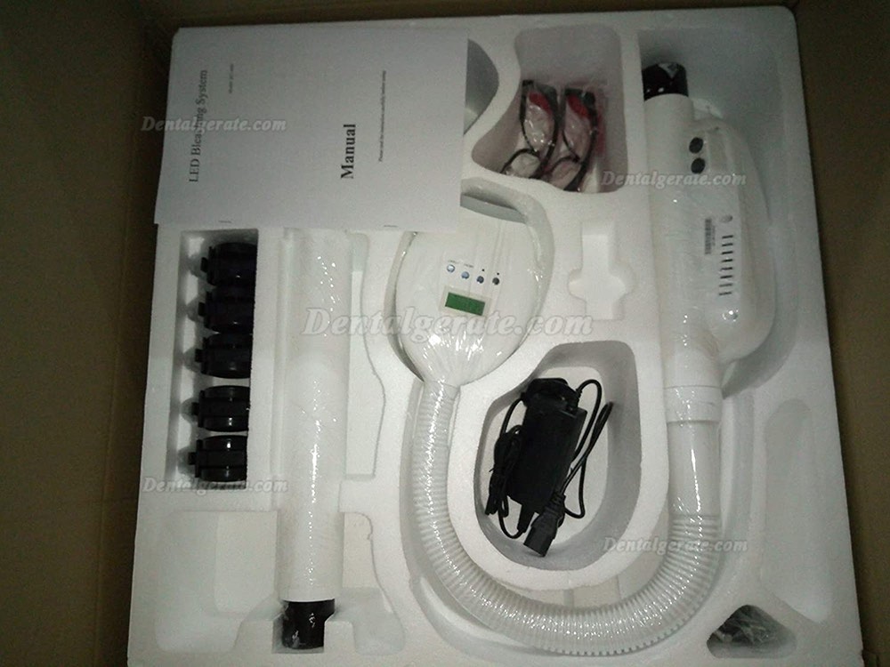 KC KC-468 LED Dental Bleaching Lampe Zahnwei&szlig;licht Riemenscheiben mit Zwei Brillen